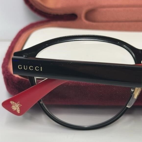 Gucci Black Classic Eyewear Frames - Picture 10 of 11